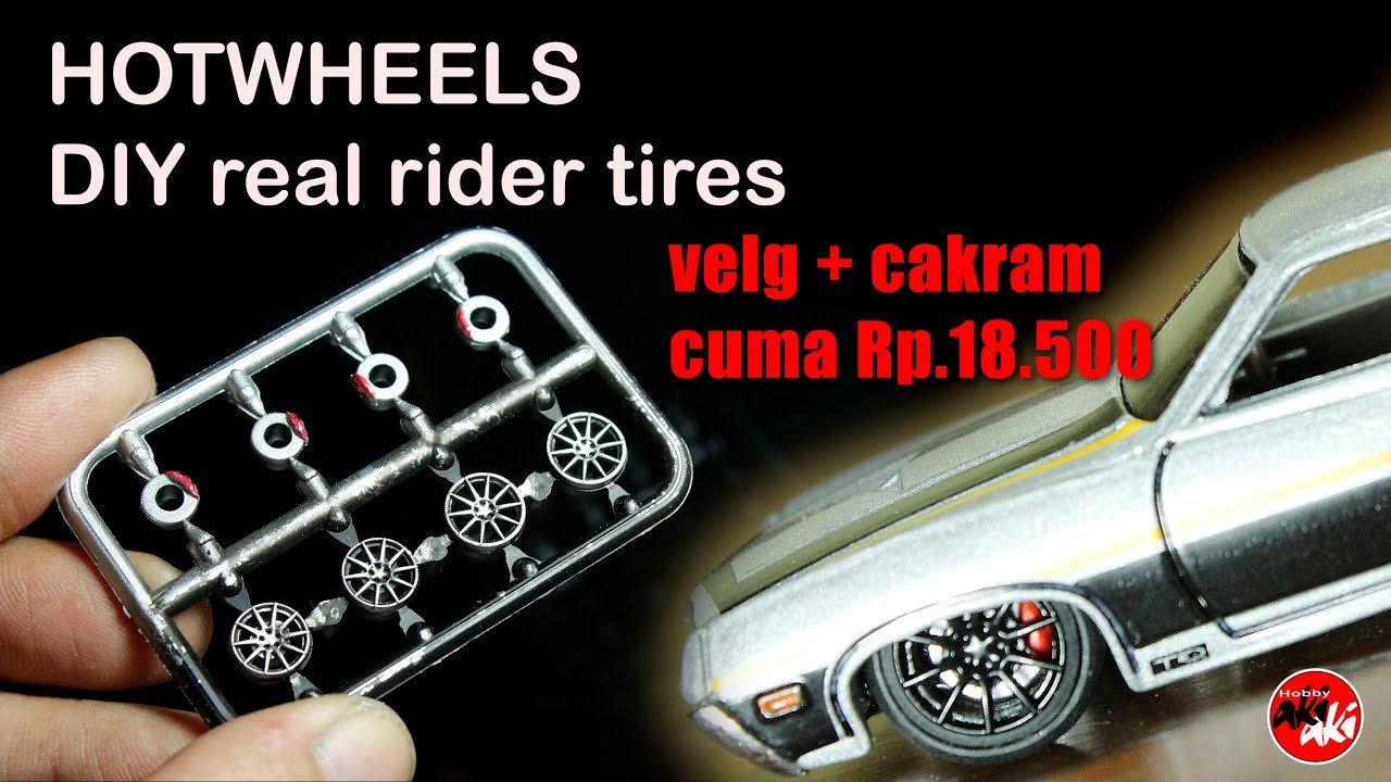 BIKIN BAN KARET - TUTORIAL HOW TO MAKE YOUR OWN REAL RIDER TIRES FOR 1/64 HOT WHEELS or DIECAST
