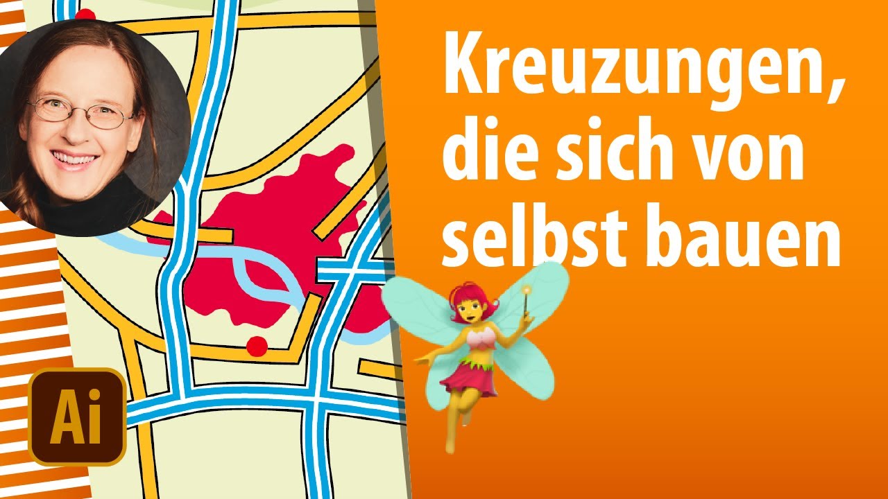 Wie man in Illustrator einen Anfahrtsplan mit automatischen Kreuzungen baut