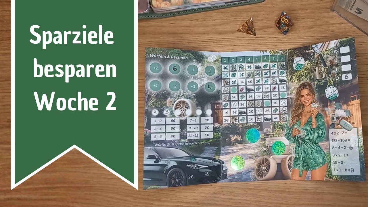 Sparspiele Spielen | Woche 2 | Februar | Sparen für Sparziele | Franzis_Budget