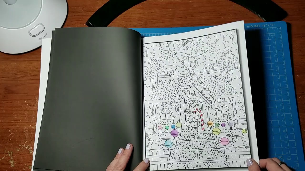 Jade Summer Christmas Coloring Book Flip-Through