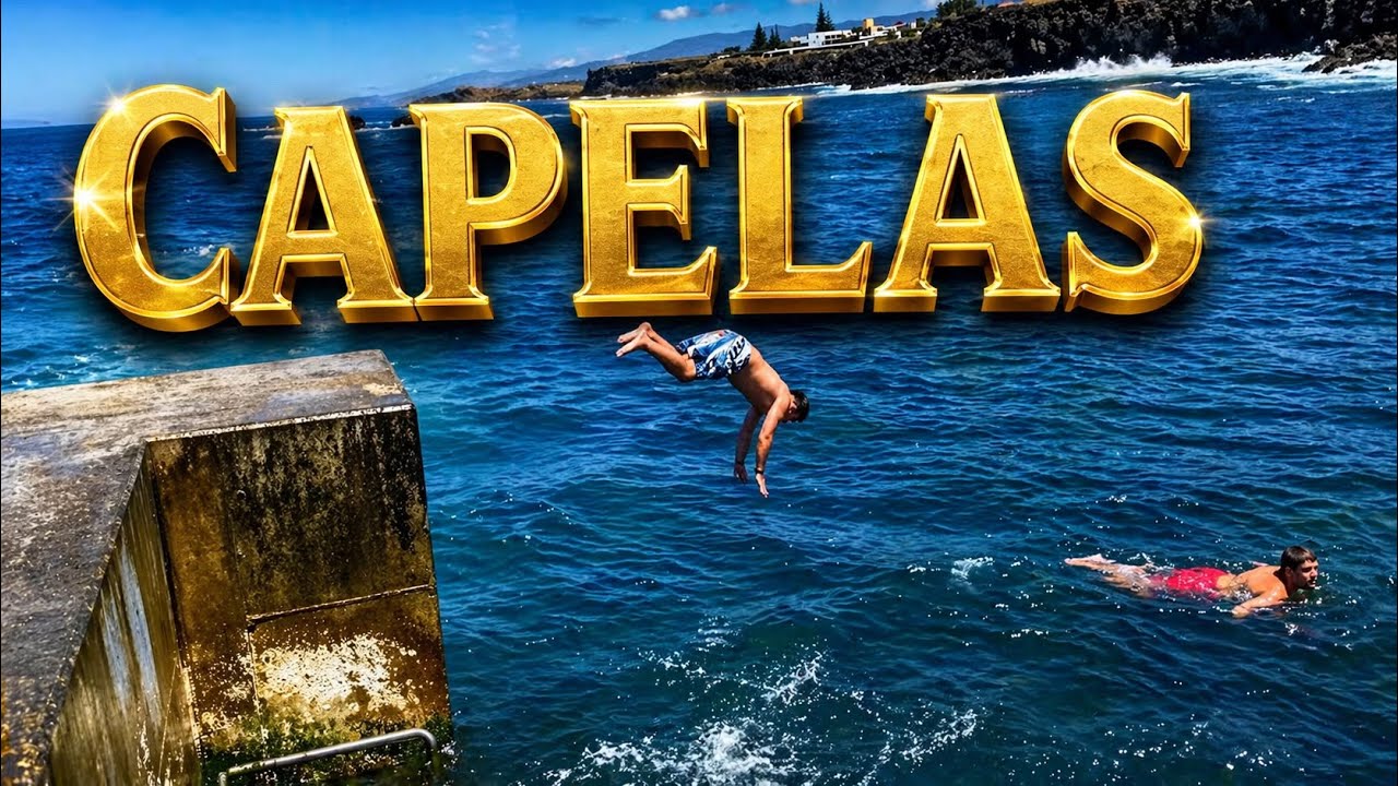 👉 🇵🇹 Swimming in Capelas &ndash; S&atilde;o Miguel, Ponta Delgada Azores (4K)