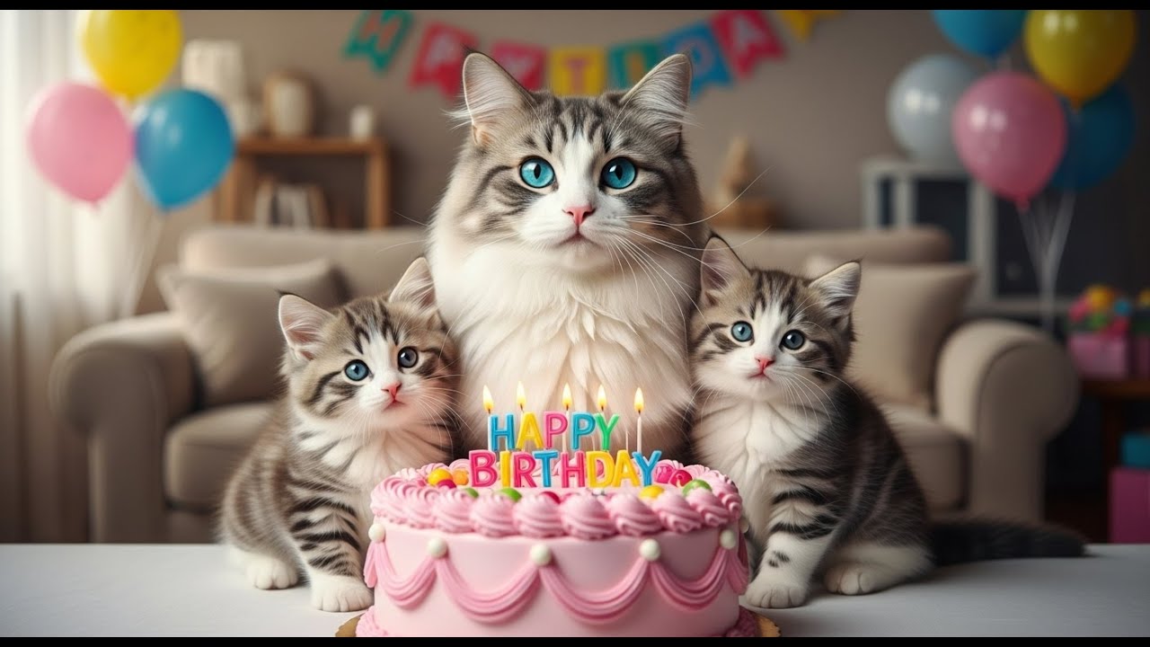 Mama Cat Trims: A Mother's Gentle Touch on Her Kittens.