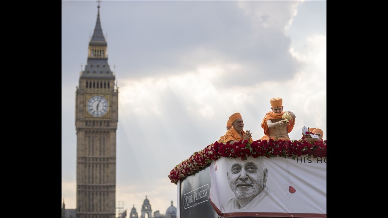 HH Pramukh Swami Maharaj's Asthipushpa Visarjan, London, UK