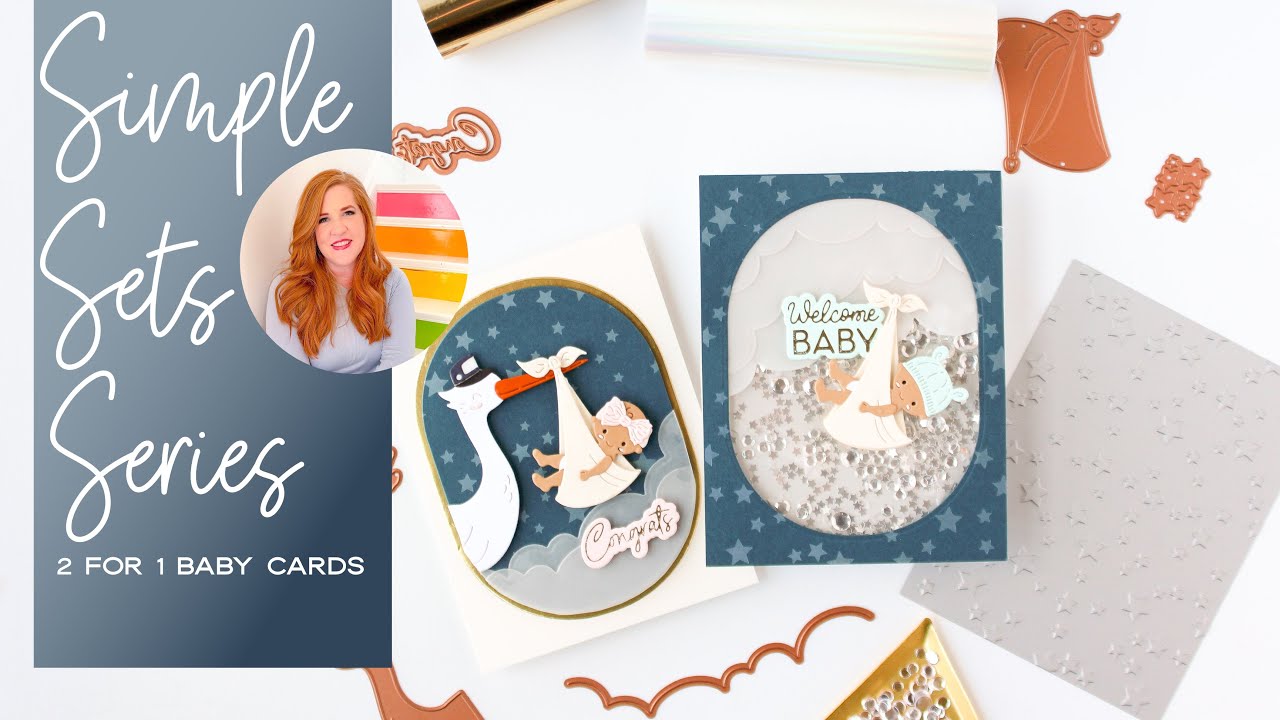 Simple Sets Series - 2 For 1 Baby Cards