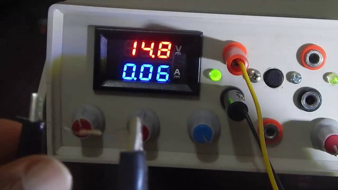 Testing DIY linear power supply With Short Circuit protection and current limiting. link in the desc