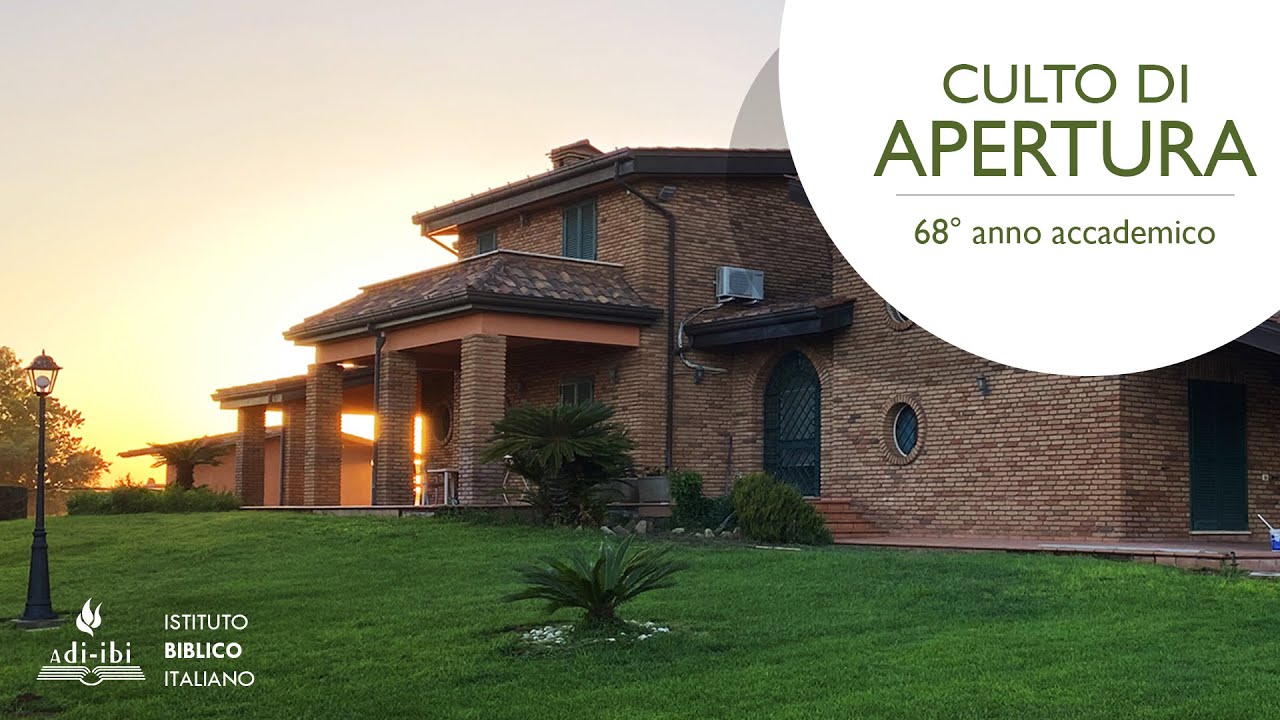Culto di apertura - 68° Anno Accademico