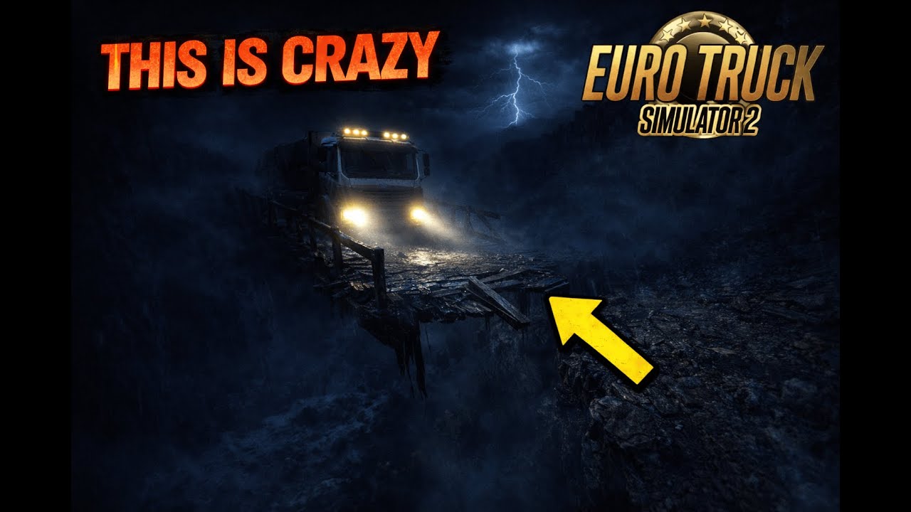 ETS2 Deadliest Night Road 😨 Rota Factory Map Dark Delivery | Shadhonk