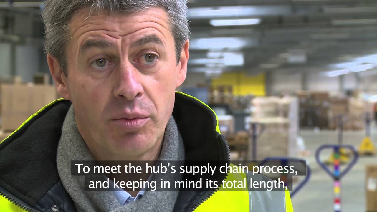 In-floor chain conveyor (E'tow) crossdocking system at GEODIS Nancy by Dematic