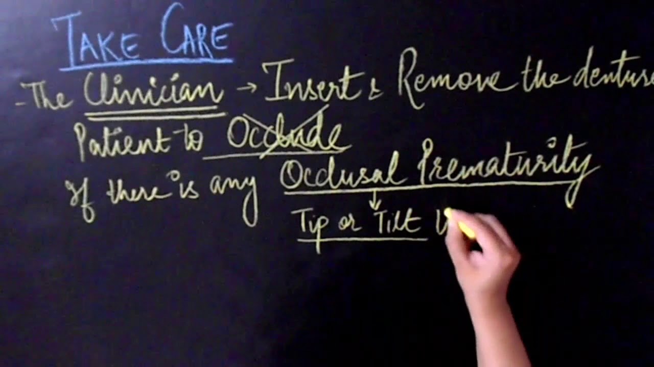 Pressure Indicating Paste/Don't Trim the Denture Blindly/Complete Denture Adjustment