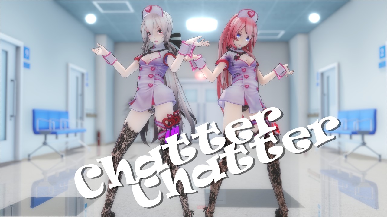 【MMD】Chatter Chatter - 星街すいせい×宝鐘マリン / hololive ／ Haku & Luka【4K/60fps】