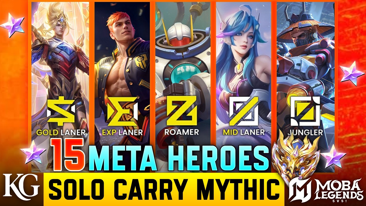TOP 15 META HEROES TO REACH MYTHIC IN SEASON 42 (MLBB)