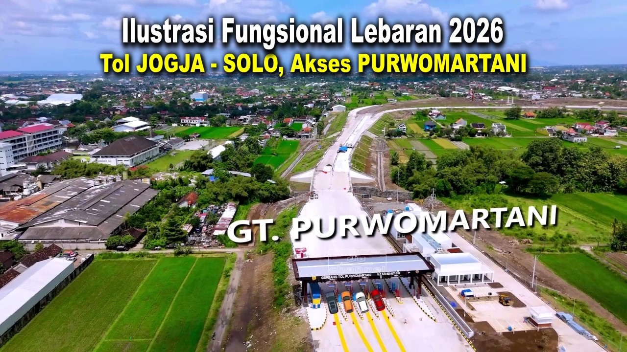 Ilustrasi Jalur Fungsional Tol Jogja–Solo Akses Purwomartani untuk Arus Mudik Lebaran