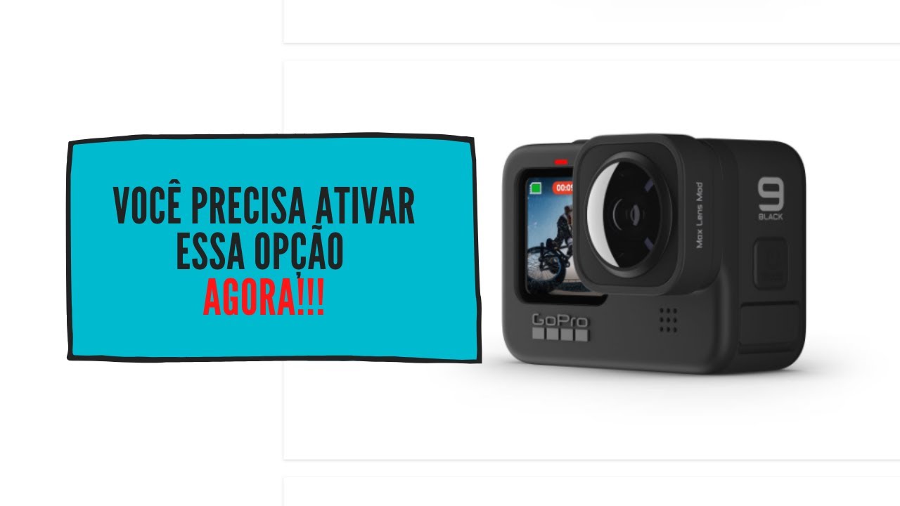 GOPRO HERO 9: Como manter o nivelamento do horizonte SEM o Modulo MAX (Dica secreta!)