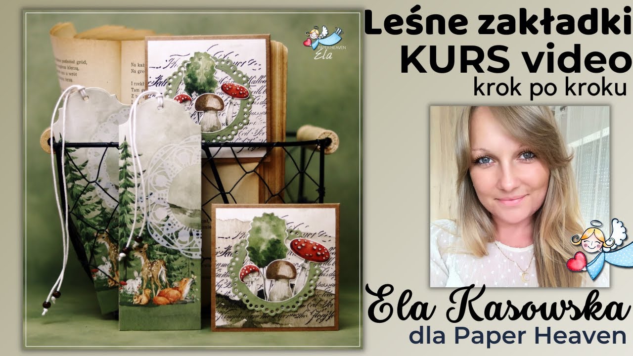 Leśne zakładki do książek - kurs krok po kroku