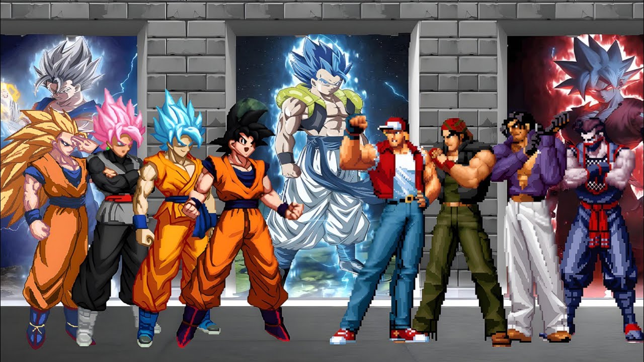 [MUGEN] Goku Team vs KOF Team