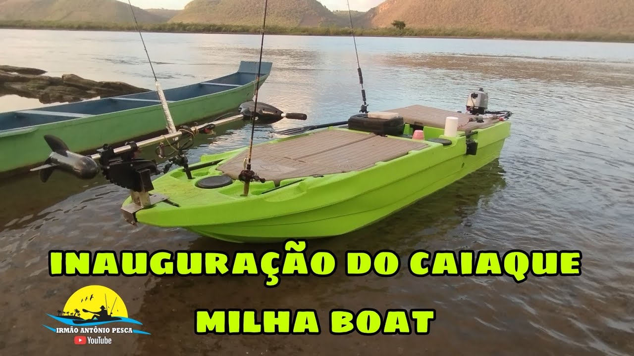 Pescaria no rio São Francisco fazendo inauguração do MILHA BOAT