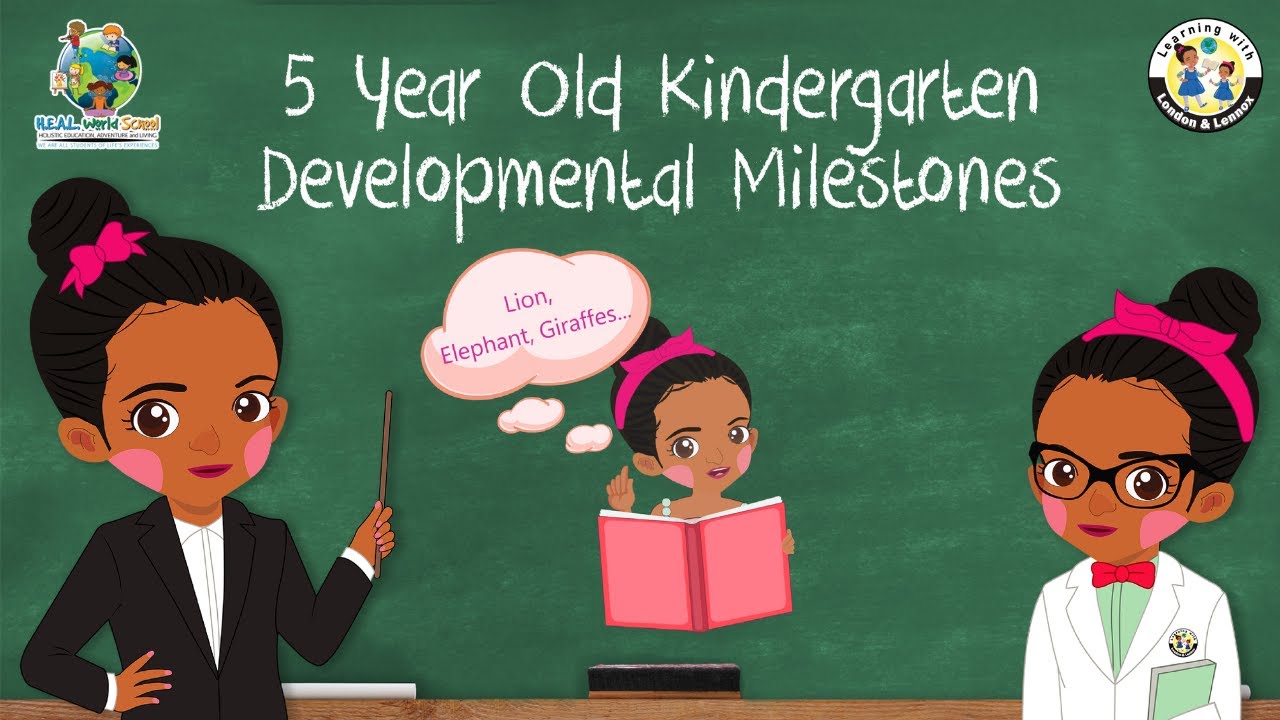 5 Year Old Kindergarten Developmental Milestones | Learning with London & Lennox