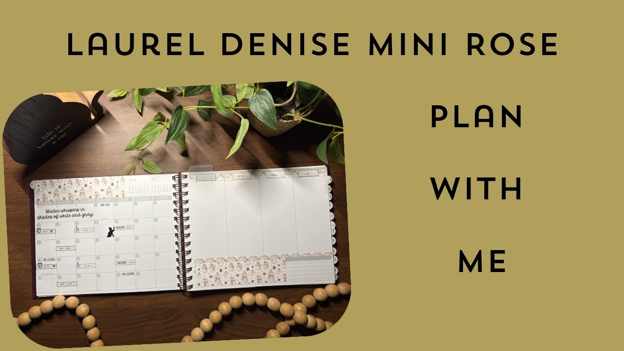 Plan With Me | Laurel Denise Mini Rose | Work Planner | January 2026
