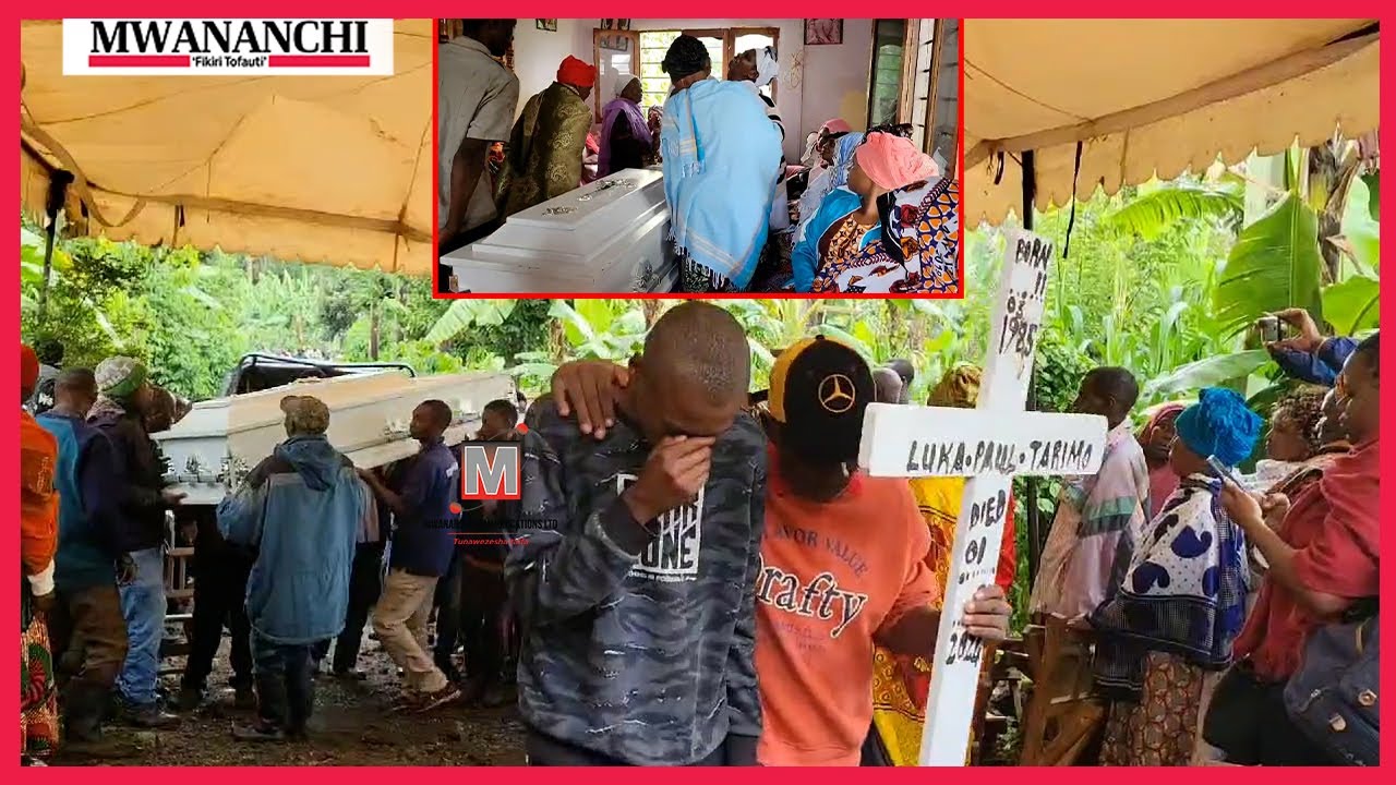 Vilio vyatawala Ndugu wakiaga mwili wa Tarimo aliyetuhumiwa kumuua Beatrice kumchoma visu mara 25