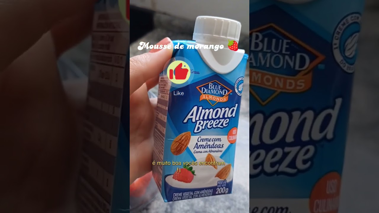 Como fazer Mousse de morango r&aacute;pido. #semlactose