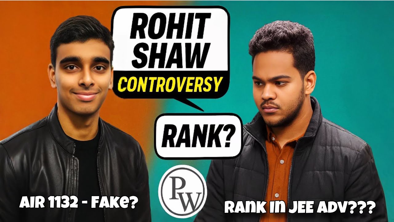 Rohit Shaw Rank in JEE Advanced 🤔 Rohit Shaw Controvery (He Lied About His Rank?) Aspirants EXPOSED!