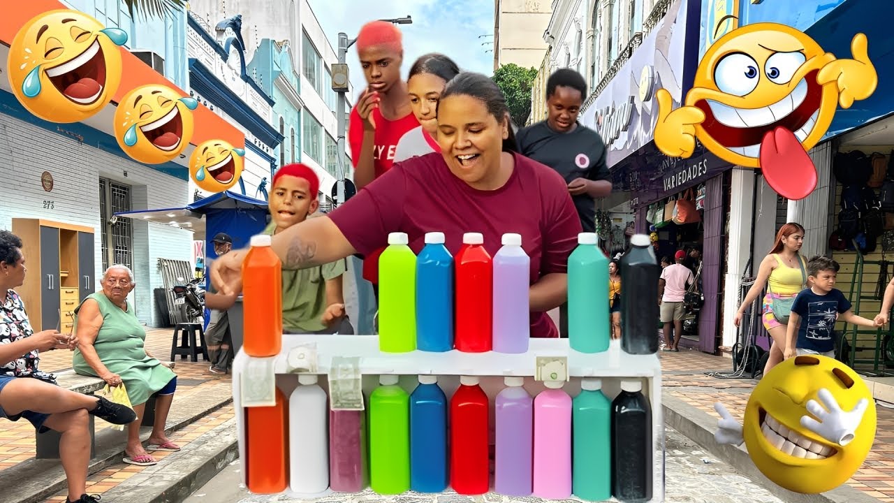 BRINCADEIRA DE RUA COM O JOGO DAS GARRAFAS COLORIDAS - ACERTE A COR DAS GARRAFAS -  JOGO DE RUA 2026