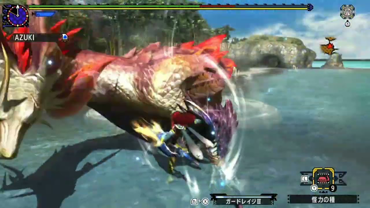 【MHXX】G3 騎士と密林の夢 タマミツネ ブシドーランス 04'17