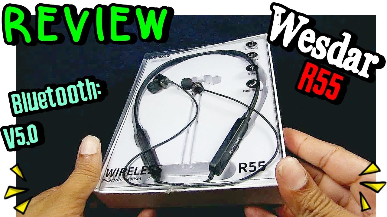 Testei o comentado Fone Wesdar R55 Bluetooth: V5.0 - Review e Impress&otilde;es HD
