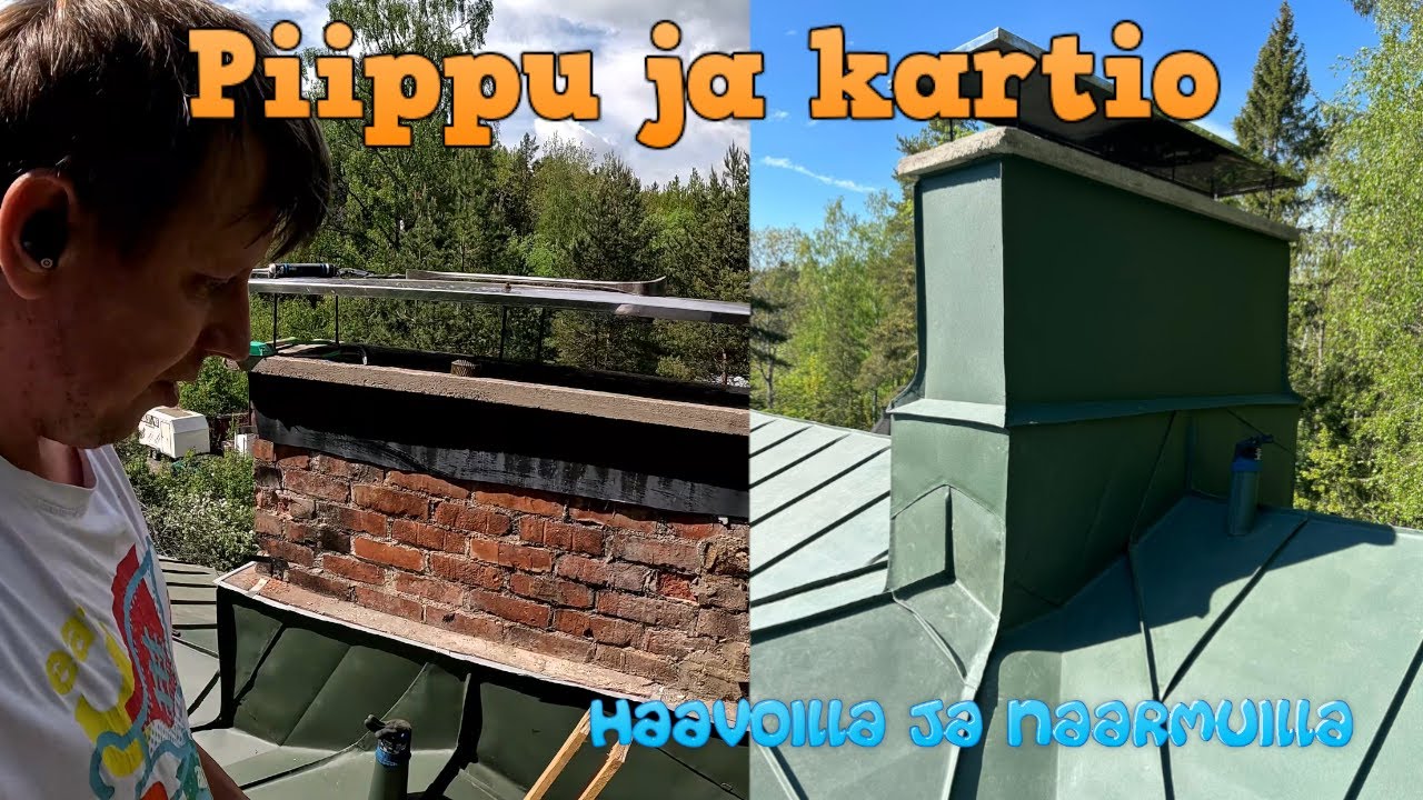 Kattoremontti mansardikatolle osa 3/3 Piippu ja läpivienti