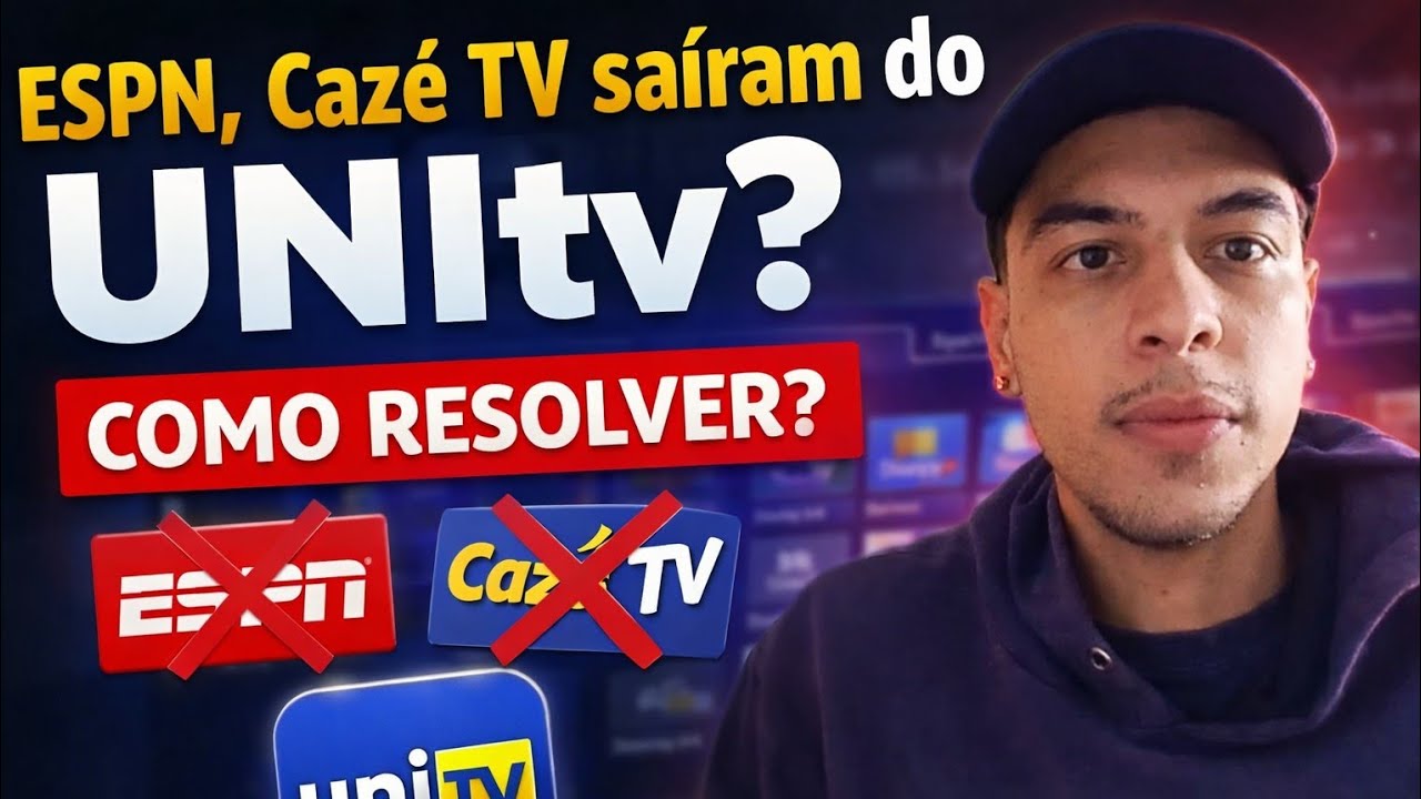 ESPN SAIU DO UNITV? CAZE TV SAIU DO UNITV? UNITV Caiu? Espn Fora do Ar? ESPN UniTV 