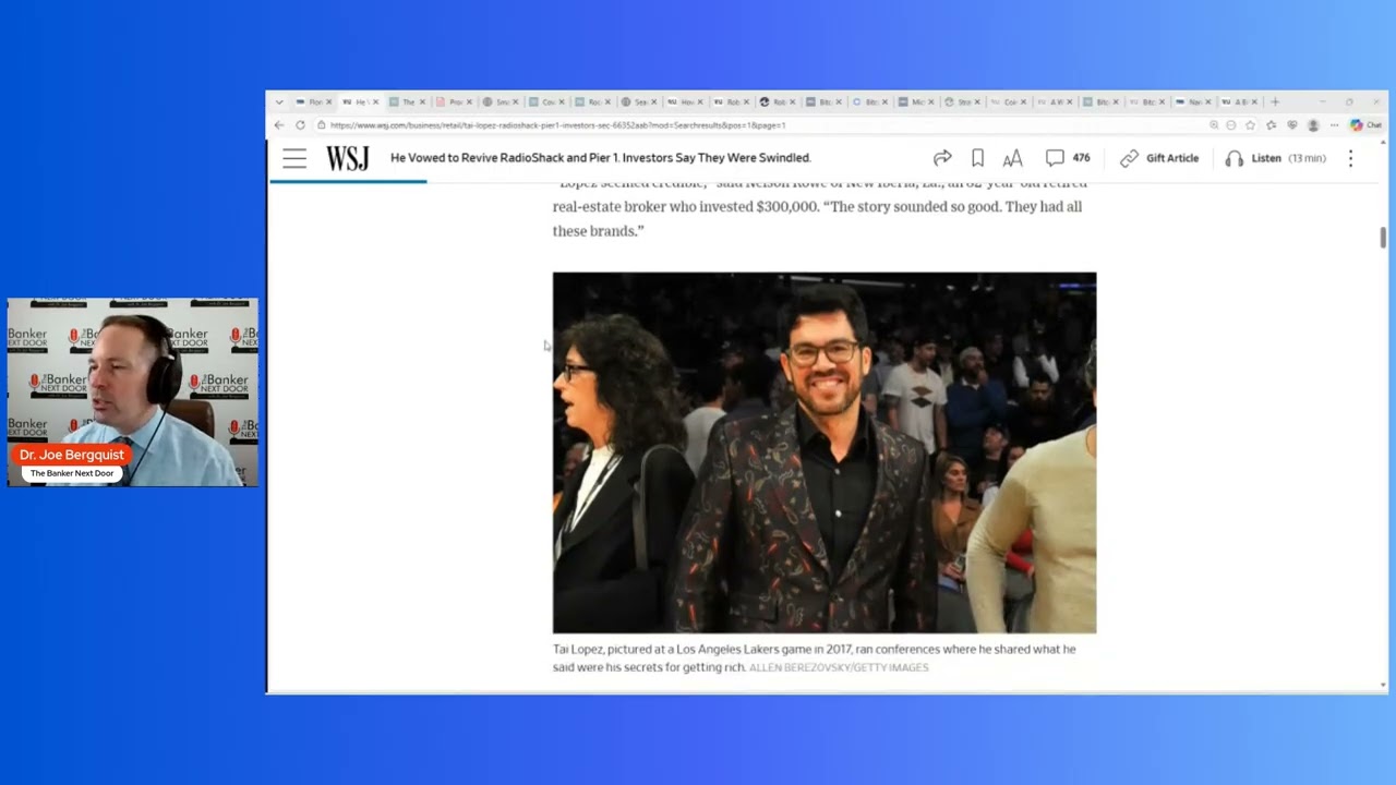 Retail Ecommerce Ventures founder Tai Lopez accused of running a ponzi scheme!