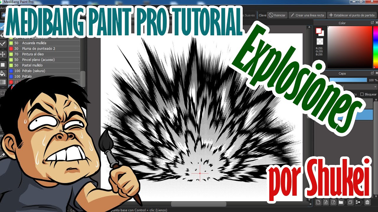 Cómo dibujar explosiones en Medibang por @ShukeiArt