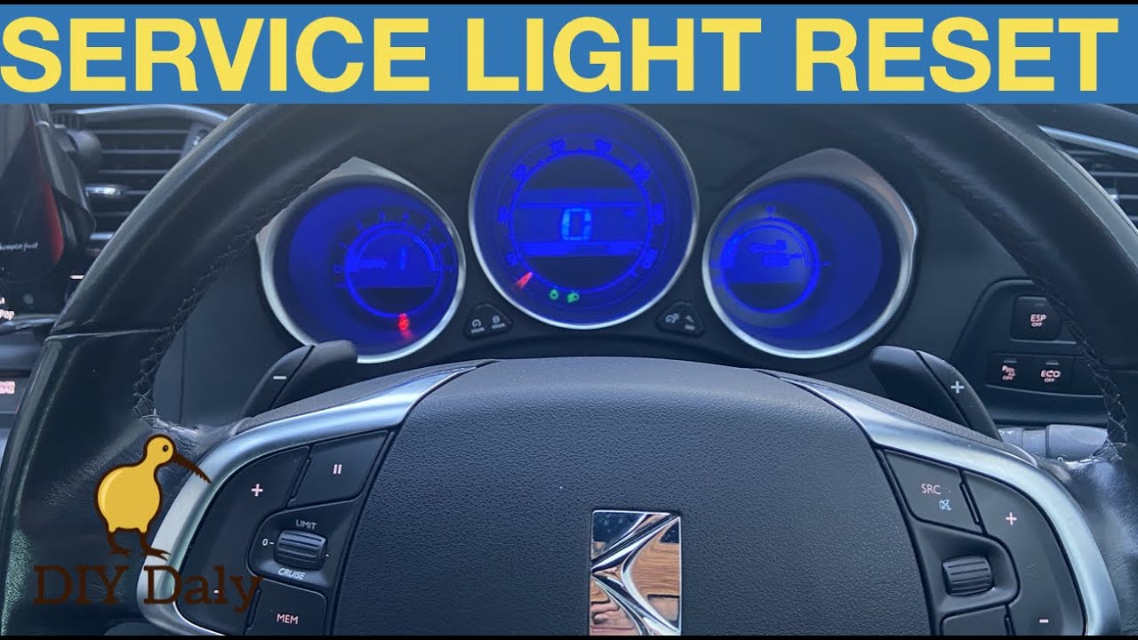 Citroen DS4 Service light reset procedure