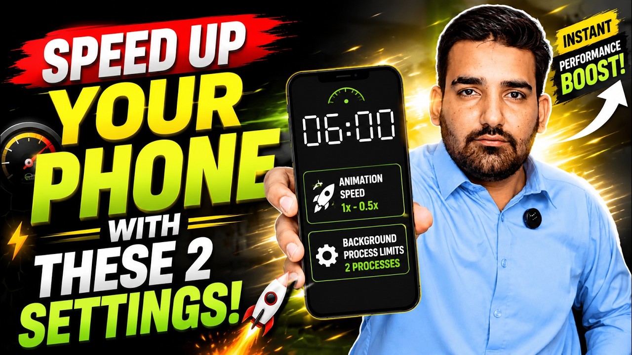 Mobile Speed tez karne ka Asaan Tarika? | How to Increase Mobile Speed? | Two easy steps #speed