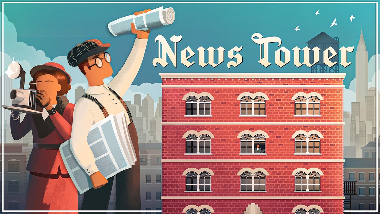 I Built My Own Newspaper in 1930s New York | News Tower (Full Launch) First Look
