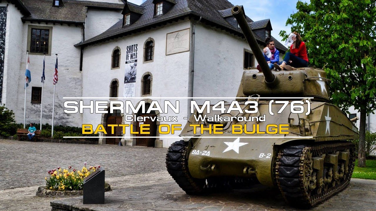 M4A3 (76) Sherman Clervaux - Walkaround - GoPro 60fps