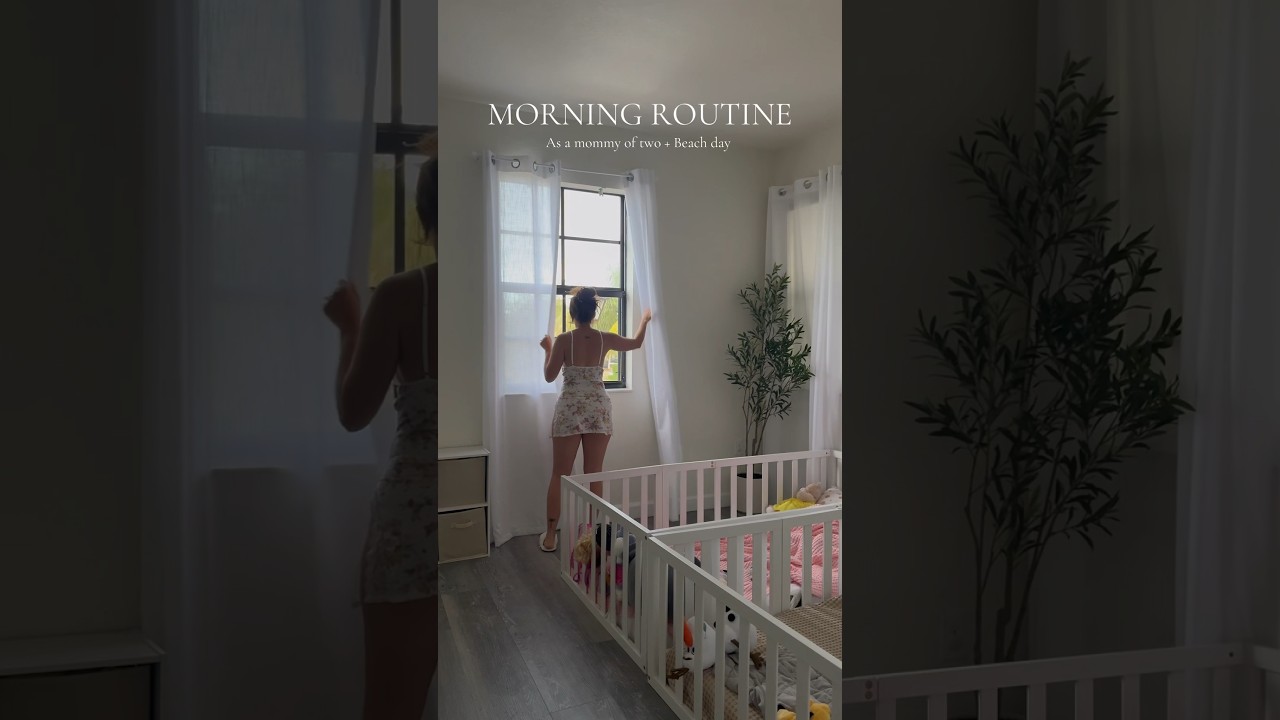 🌧️☀️🤍 #mom #morningroutine #momlifevibes #twochildren #trending #sahm #twokids #momoftwo