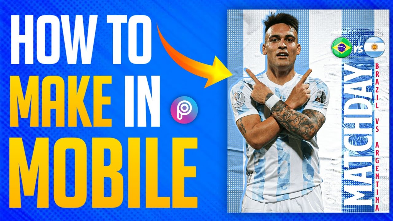 Match Day Poster Create with PicsArt | PicsArt Tutorial | GPHIKZ