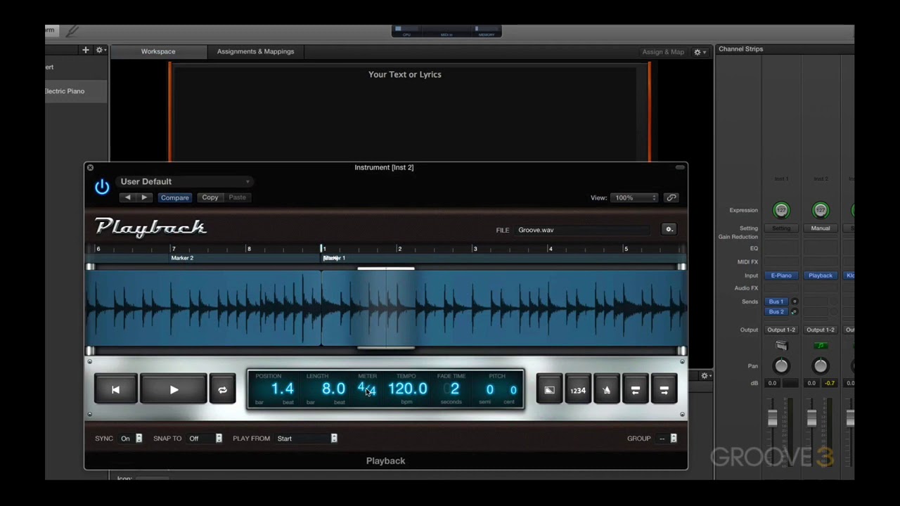 Mainstage 3 Masterclass - Playback plug in