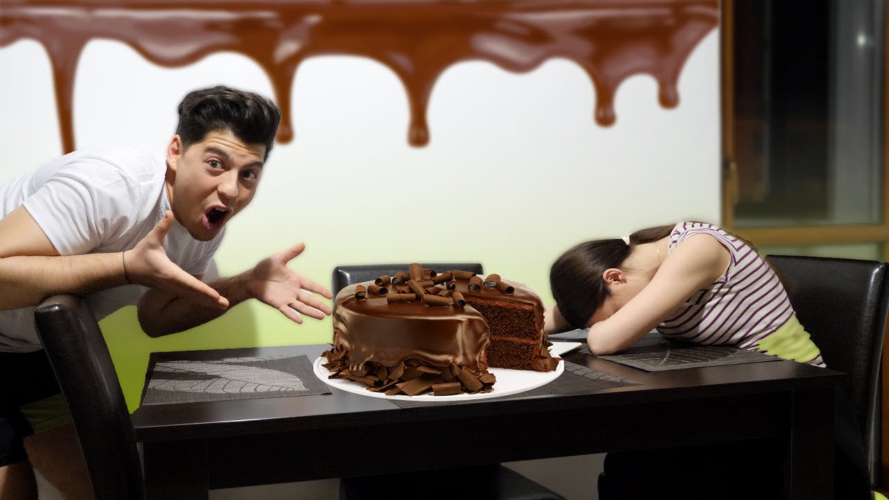 Mi-a făcut un tort gigantic de ciocolată! (A ieșit bestial...)
