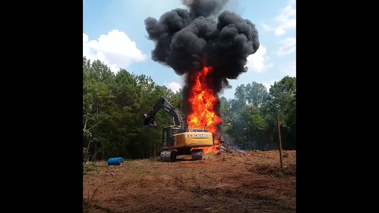huge fireball smoke cloud