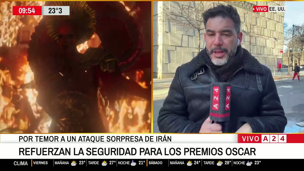 📢🎬 REFUERZAN LA SEGURIDAD PARA LOS PREMIOS OSCAR POR TEMOR A UN ATAQUE SORPRESA DE IRÁN