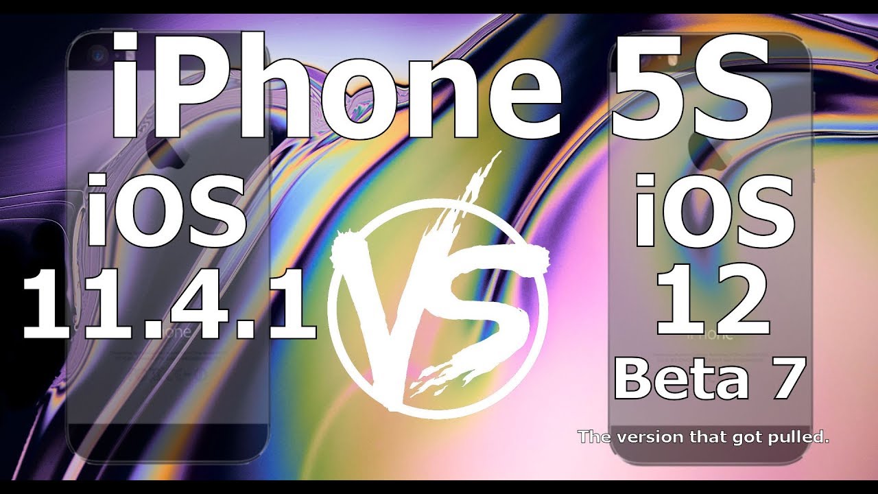 Speed Test : iPhone 5S : iOS 12 Beta 7 