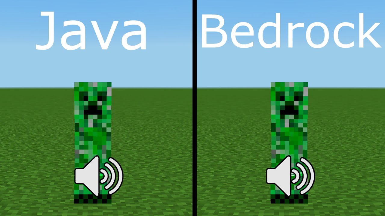 sounds Java vs Bedrock