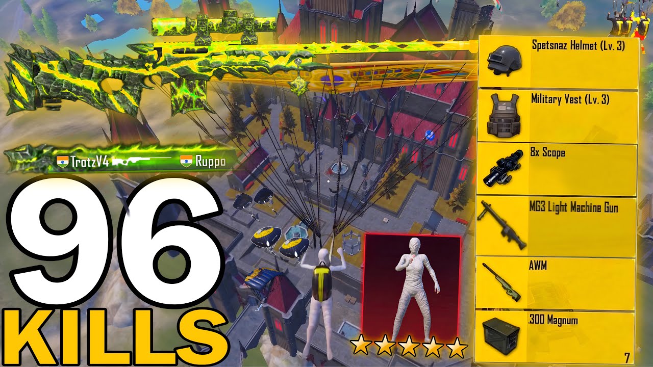 96 KILLS!😍 NEW BEST LOOT GAMEPLAY with MUMMY SET🔥SAMSUNG,A7,A8,J4,J5,J6,J7,J2,J3,XS,A3,A4