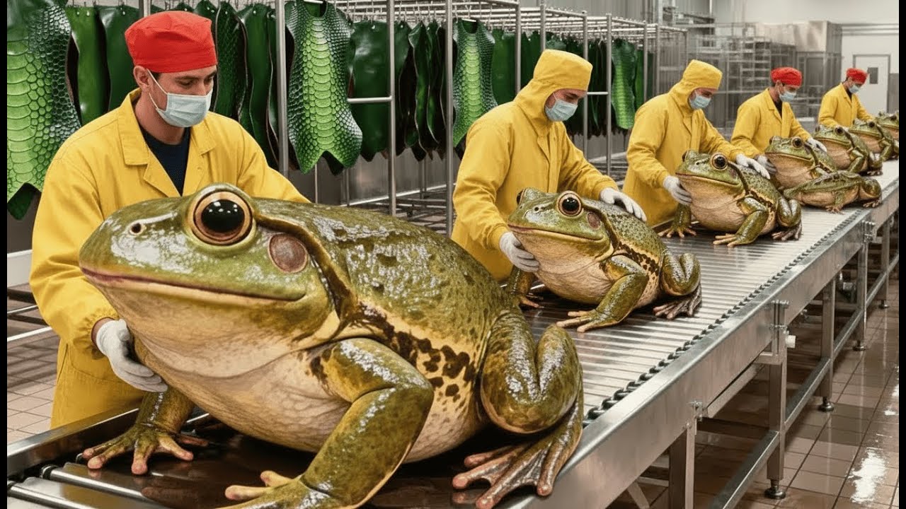 Inside the Frog Leather Factory-How Exotic Skins Become Luxury Items (Full Process) Million Dollar