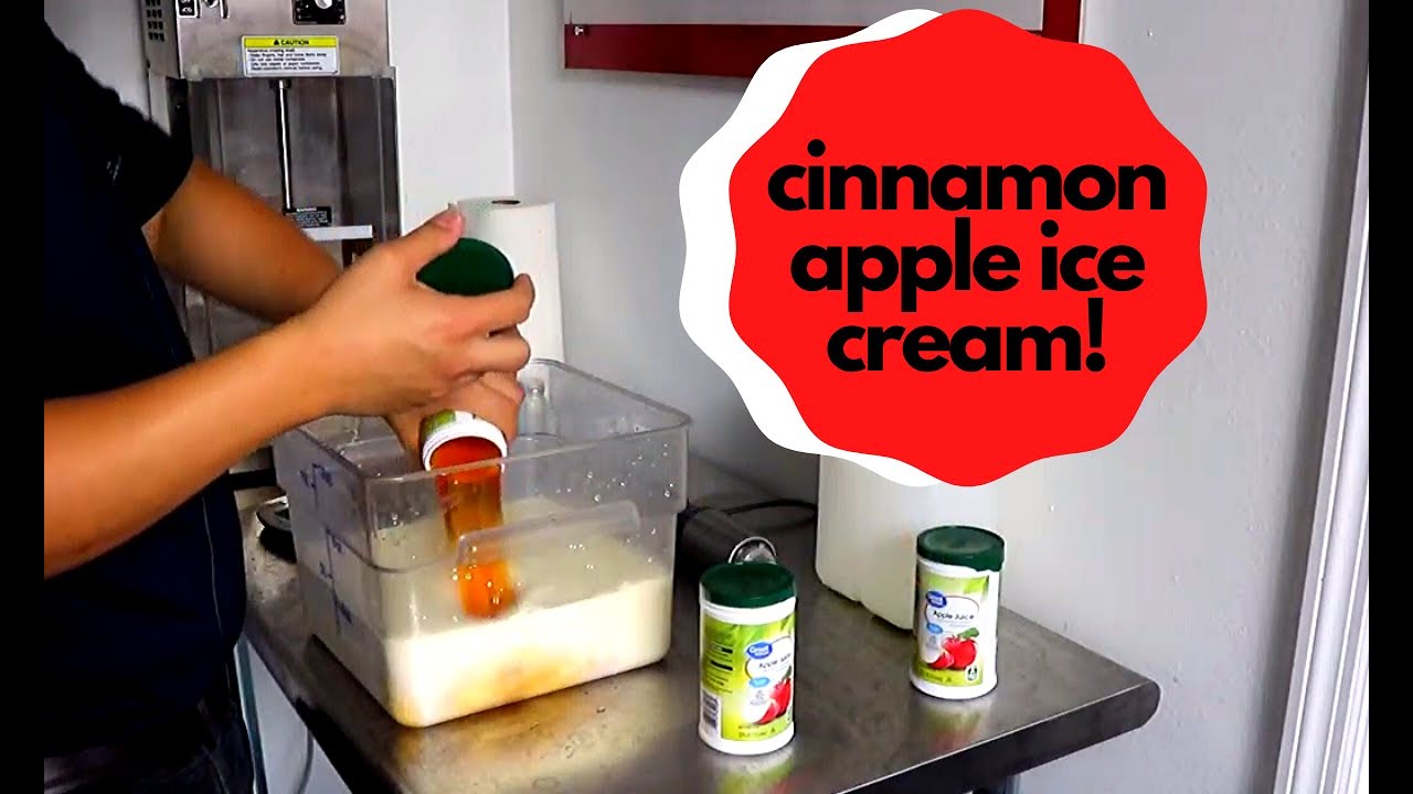 Cinnamon Apple Ice Cream Custard with Electro Freeze!