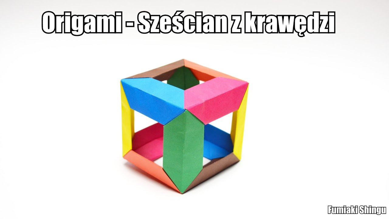 Origami - Sześcian z krawędzi