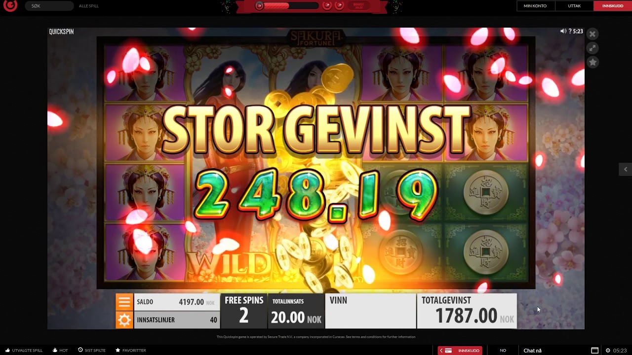 Online Casino Wins - Sakura Fortune