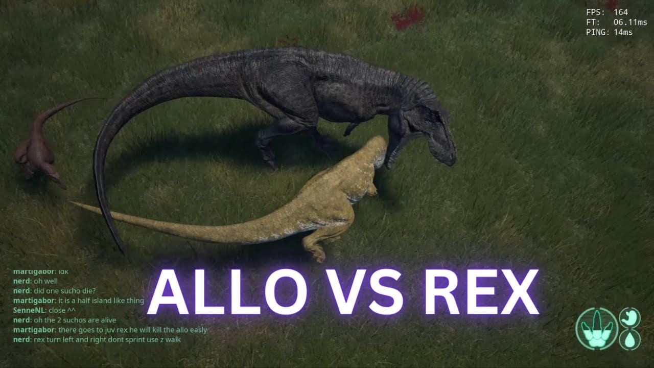 Big vs Bigger - Allo vs Rex (The Isle)